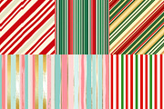 Striped Digital Paper for the Holida, a Texture Illustration by DreamPrint404 (Thumbnail 3 of 3)
