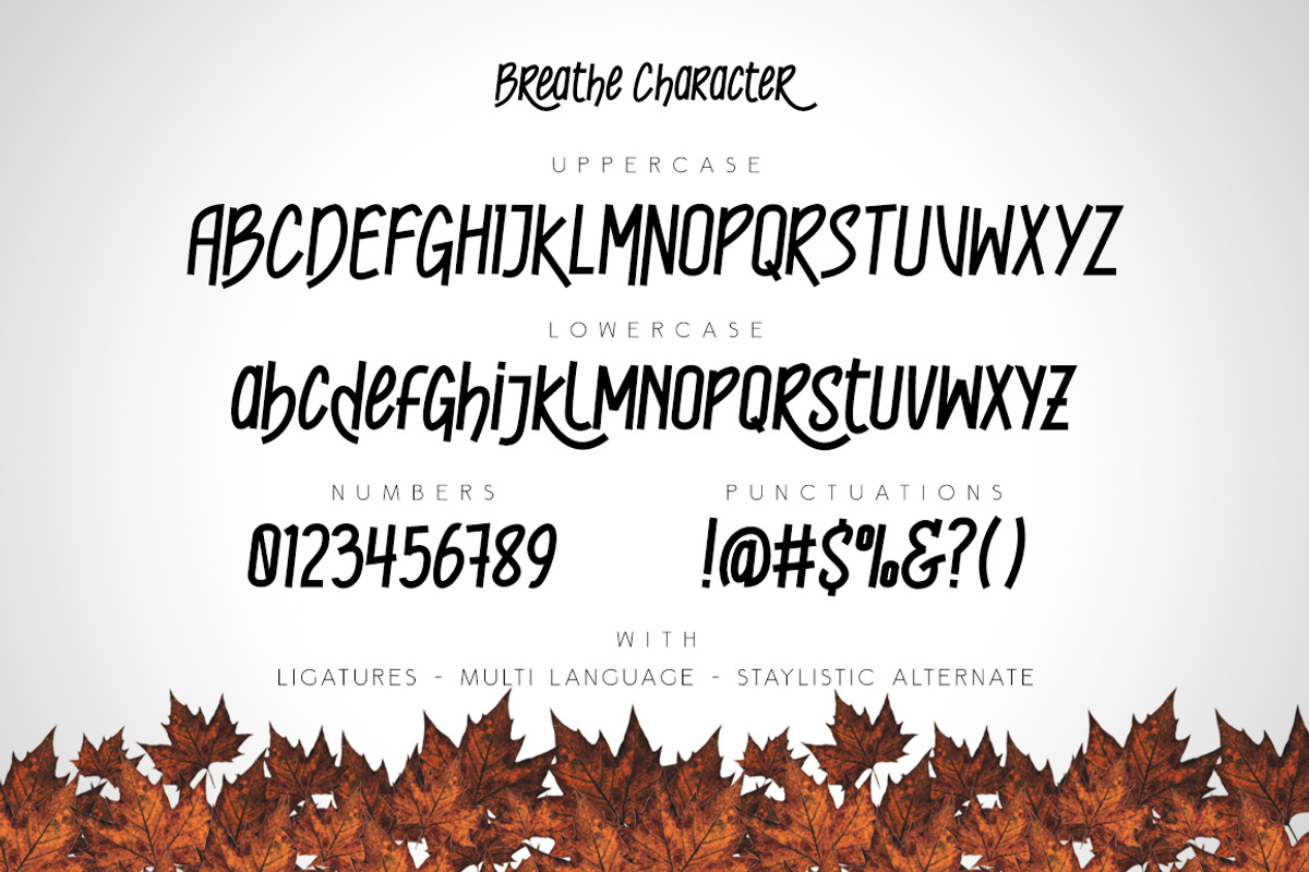 Breathe Typeface preview 5