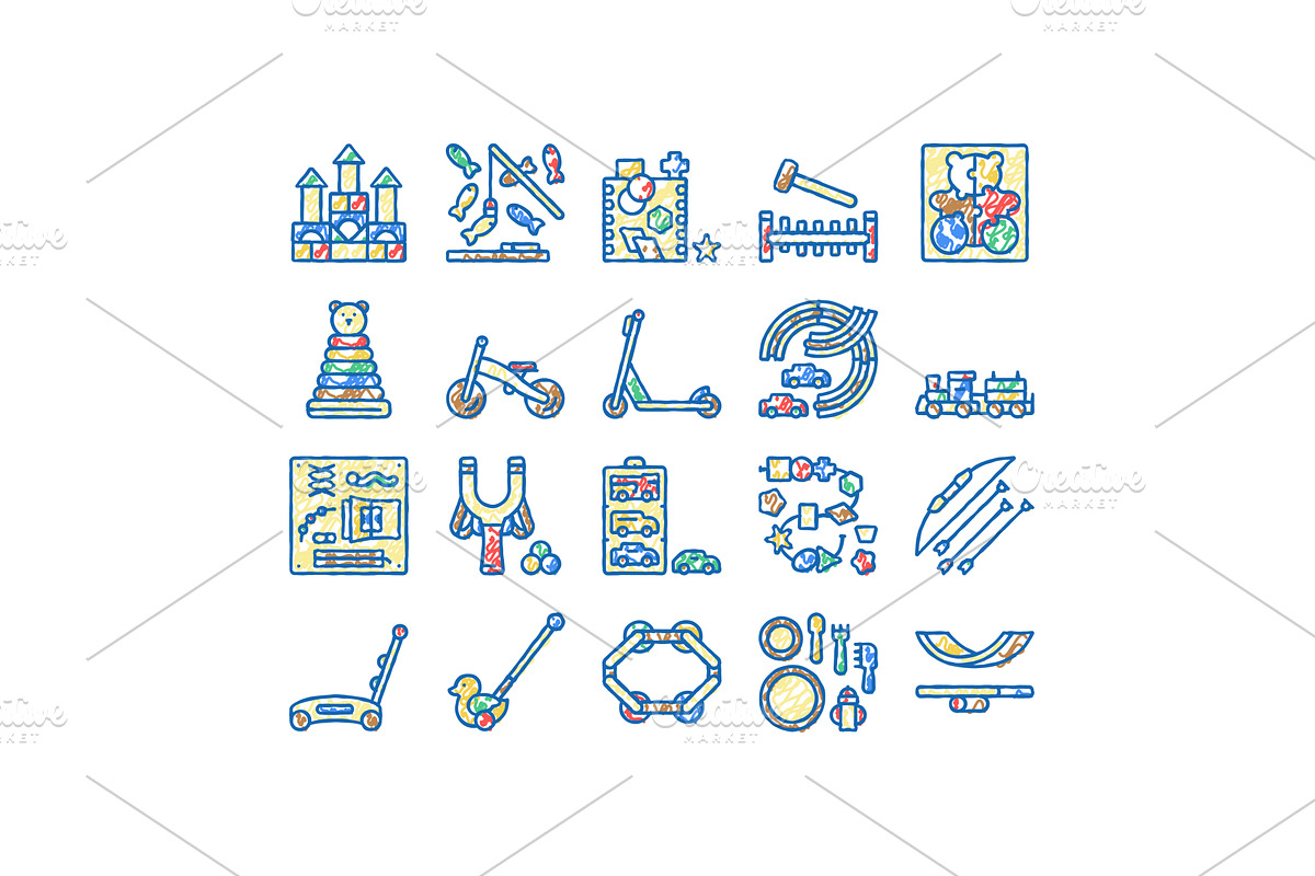 Wooden Toy For Children Play Time, an Object Illustration by pikepicture