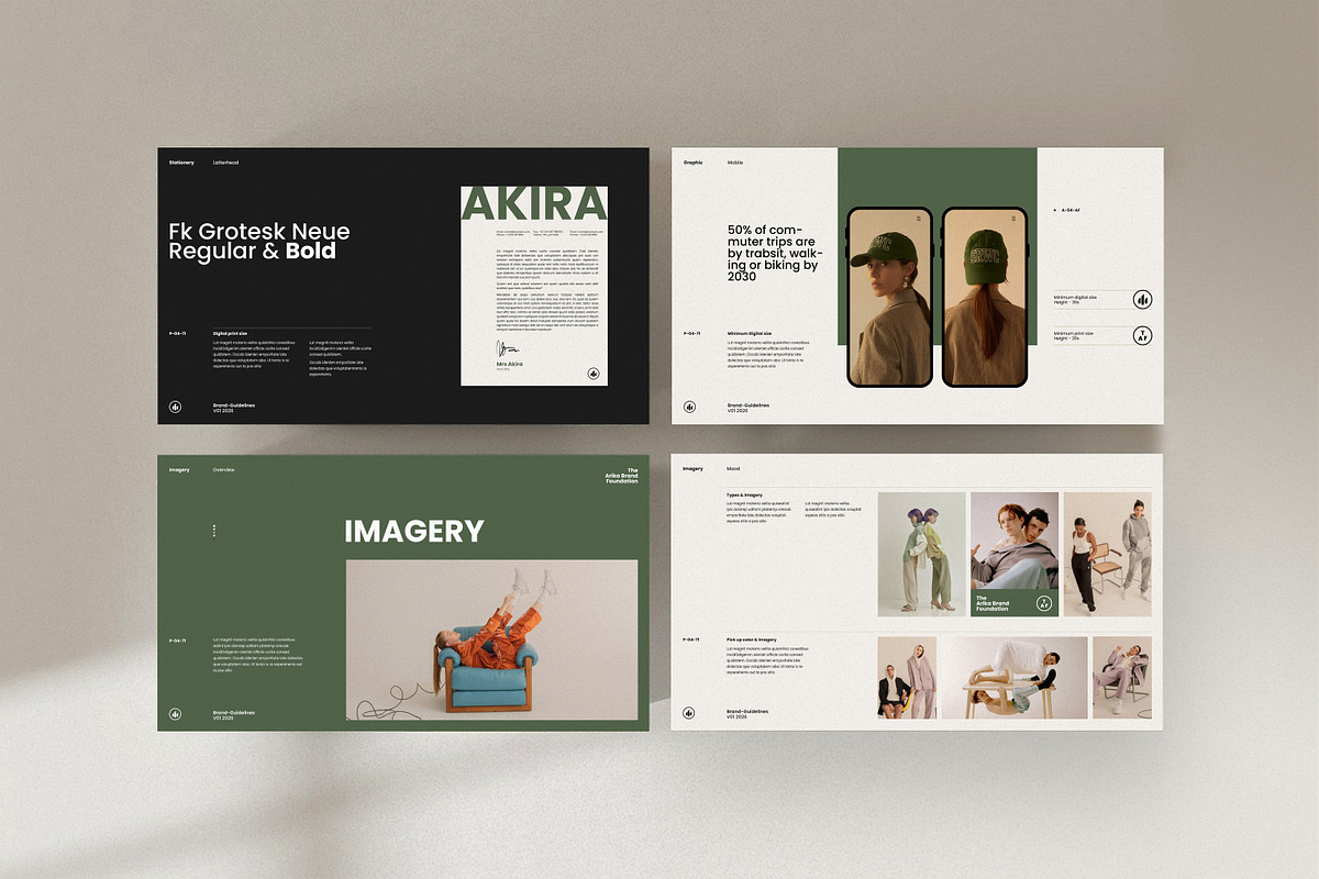 AKIRA | Brand Guidelines, a Presentation Template by S A N D Y (Photo 9 of 12)