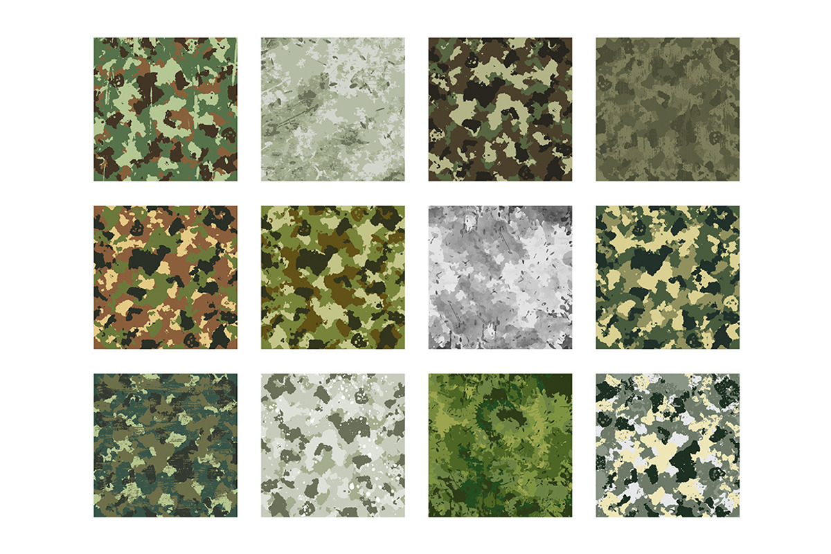 Vector Camouflage Textures, a Pattern Graphic by Iryna Denysova (Photo 10 of 10)