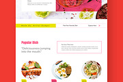 Food Agency Landing Page Layout, an UI Kit Template by CreativeShaper (Thumbnail 3 of 6)
