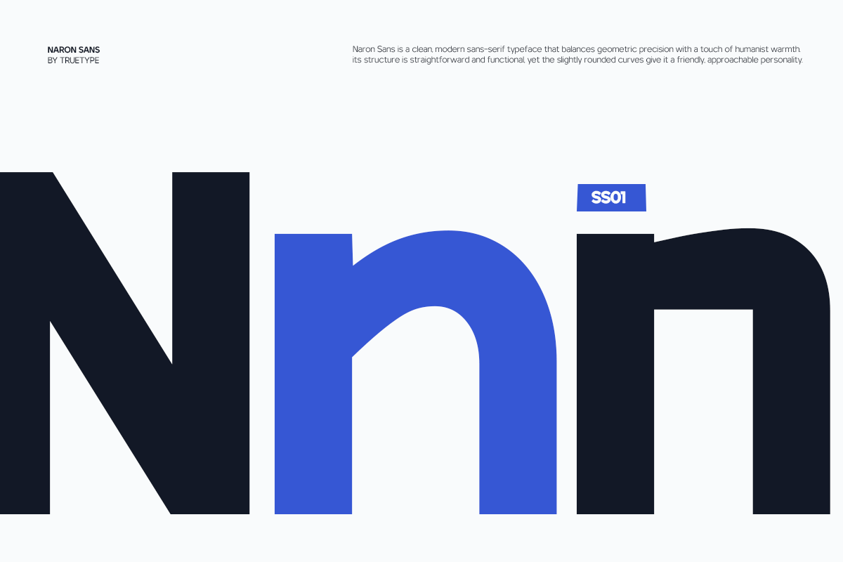 TRT Naron – Semi-Grotesque Sans Font, a Sans Serif Font by truetype (Photo 3 of 15)