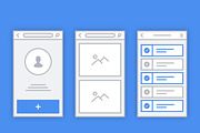 Mobile Wireframe Prototyping UI, a Wireframe Template by Designerbundle (Thumbnail 2 of 3)