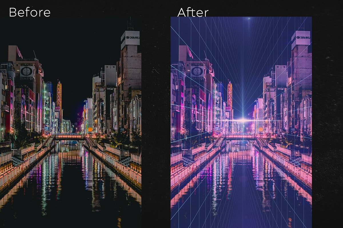 Cyberpunk Photo Effects & Overlays, a Preset Add-On by PhotoSpirit (Photo 5 of 12)