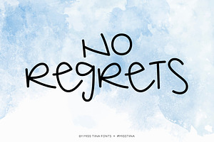 No Regrets Font