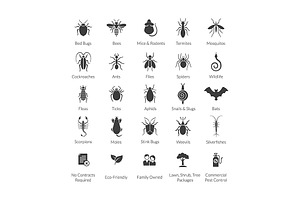 Pest Control Icon Set