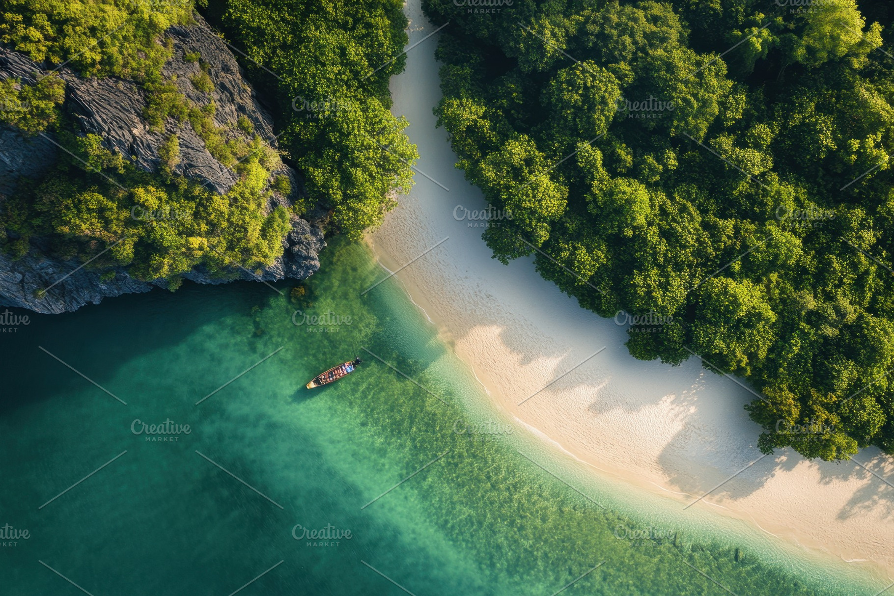 Breathtaking aerial view of a tropic, a Photo by Iftikhar Alam