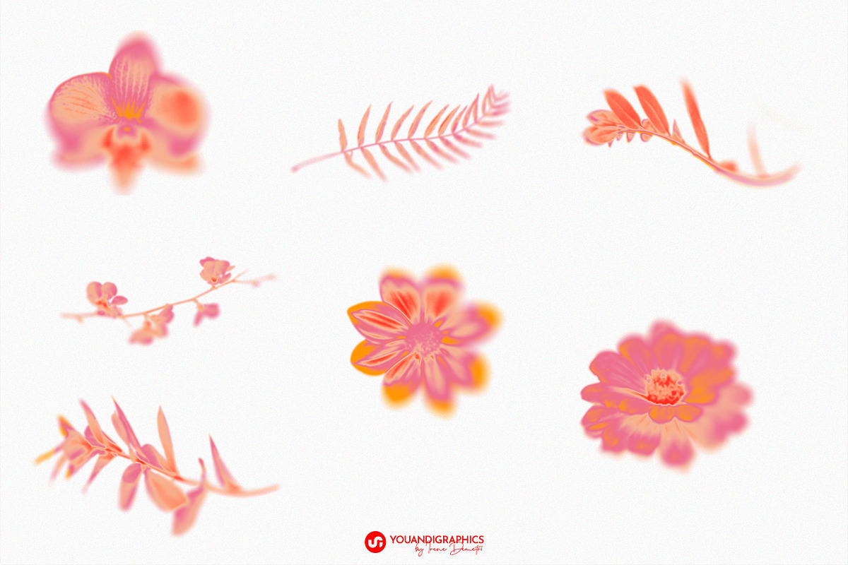 Blurry Florals Abstract Graphics, a Texture Graphic by Youandigraphics (Photo 11 of 12)