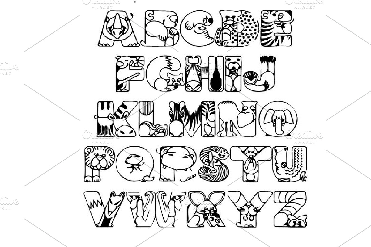 Animals, a Font by Dz Akali (Photo 2 of 2)