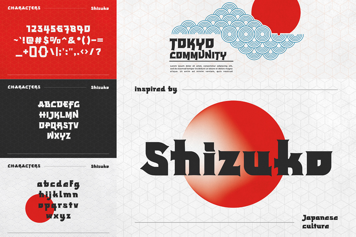 Japanese Font Bundle (7 Fonts), a Serif Font by HipFonts (Photo 5 of 8)