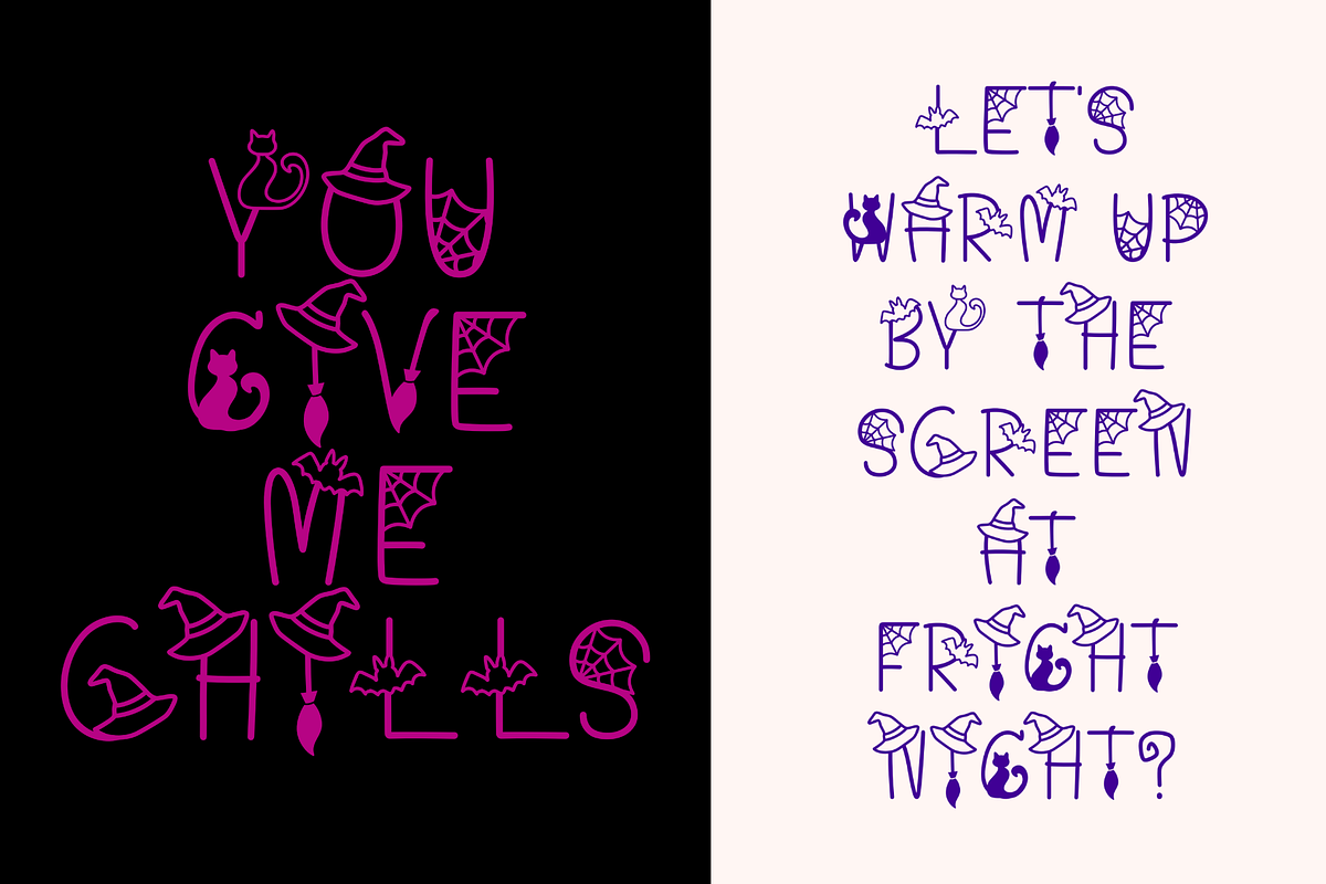 Happy Spooky Font, a Script Font by Cutie_Kate_Studio (Photo 2 of 10)