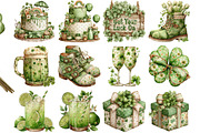 St-patricks Day Party Clipart, an Illustration by DreamArtGraphic (Thumbnail 4 of 4)