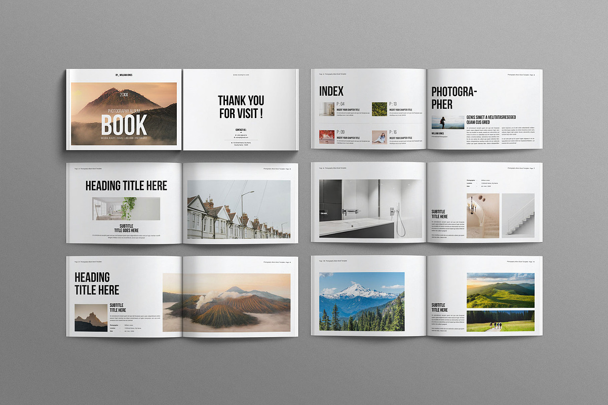 Photography Album Book  Landscape, a Magazine Template by Work-Envance (Photo 7 of 8)