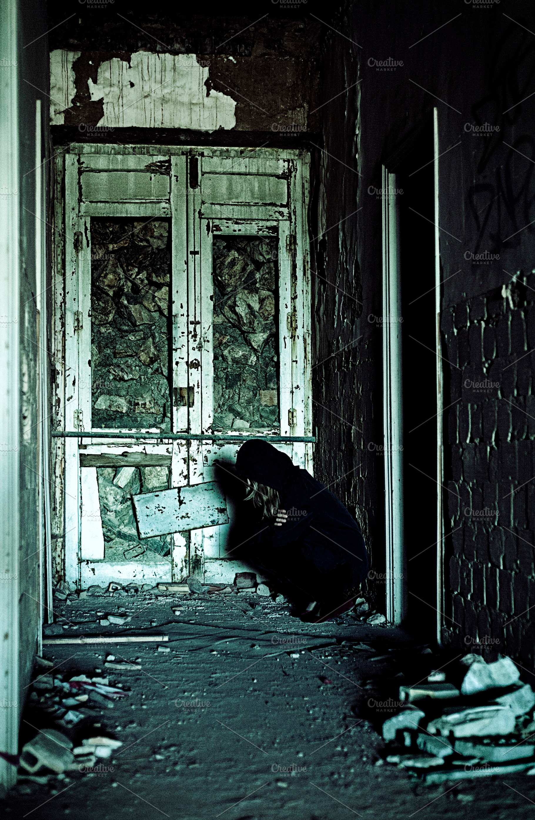 Fear containing abandoned, abstract, and artistic, a Person Photo by Polako´s World