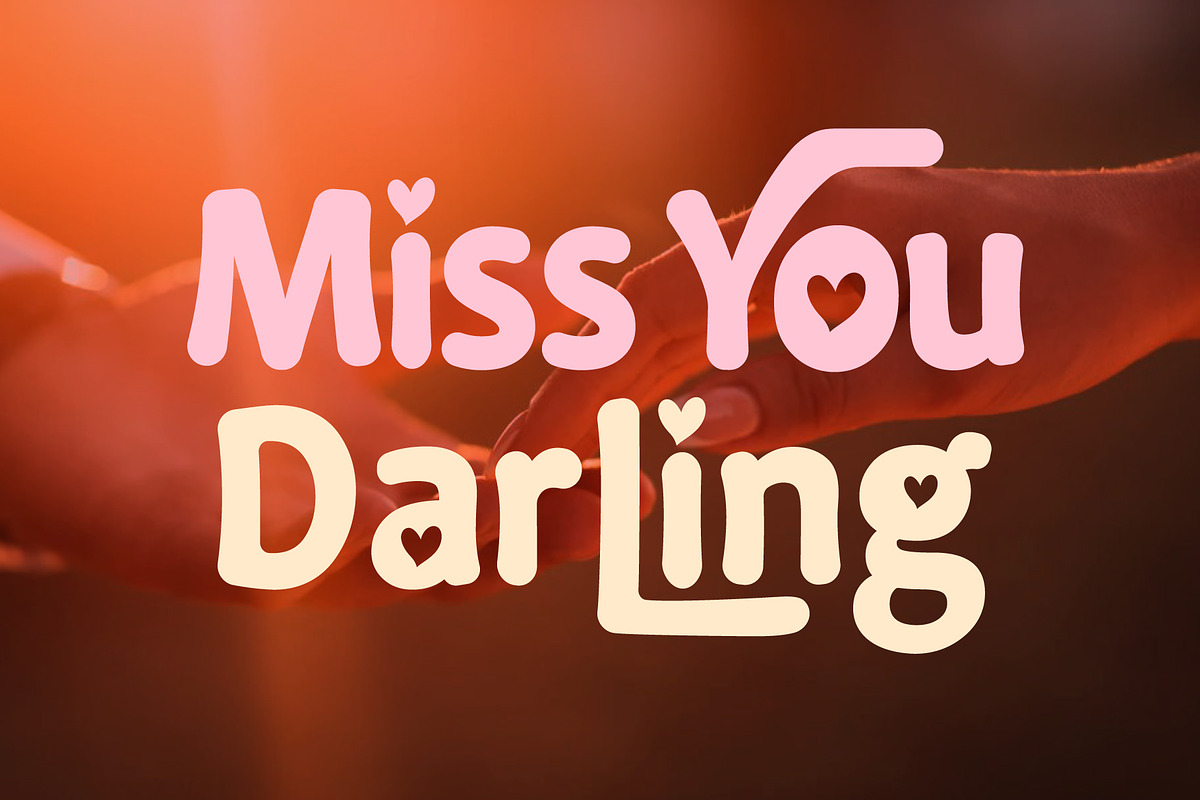 Retro Love Font, a Handwritten Font by KengGraphic (Photo 3 of 8)