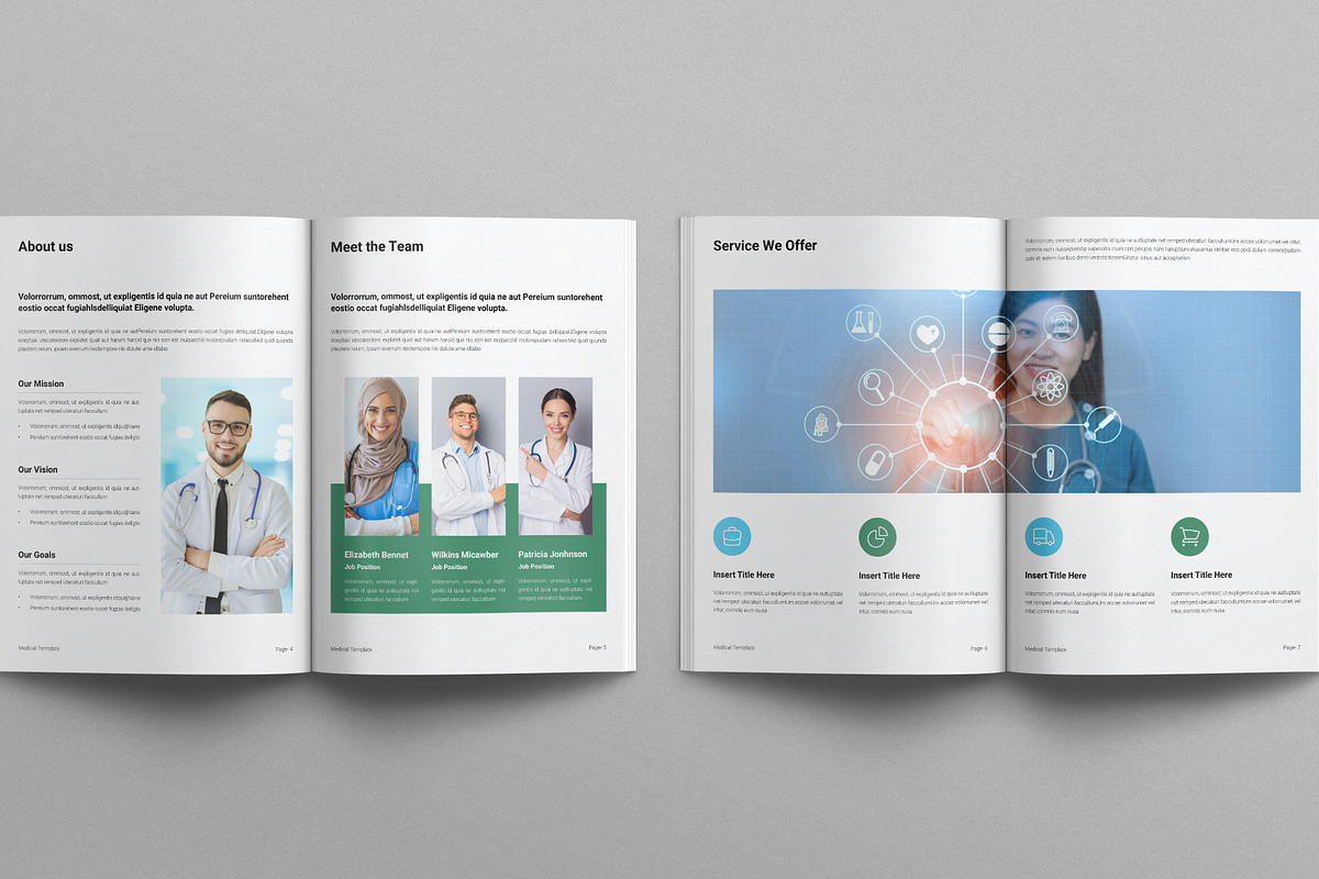 Medical Brochure Template, a Brochure Template by E-Type (Photo 3 of 7)