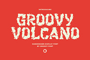 GF Volcano - Handdrawn Display Font, a Font by GroovyFontCo (Thumbnail 1 of 7)