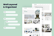 Real Estate Website Design Template, a Wireframe Template by INSPR STD (Thumbnail 3 of 6)