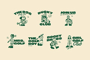 Mascot Golf Graphic, a Sport Illustration by Skilline Supply Co. (Thumbnail 6 of 13)