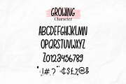 Growing Garden Blooming Font Trio, a Script Font by Helotype (Thumbnail 5 of 8)
