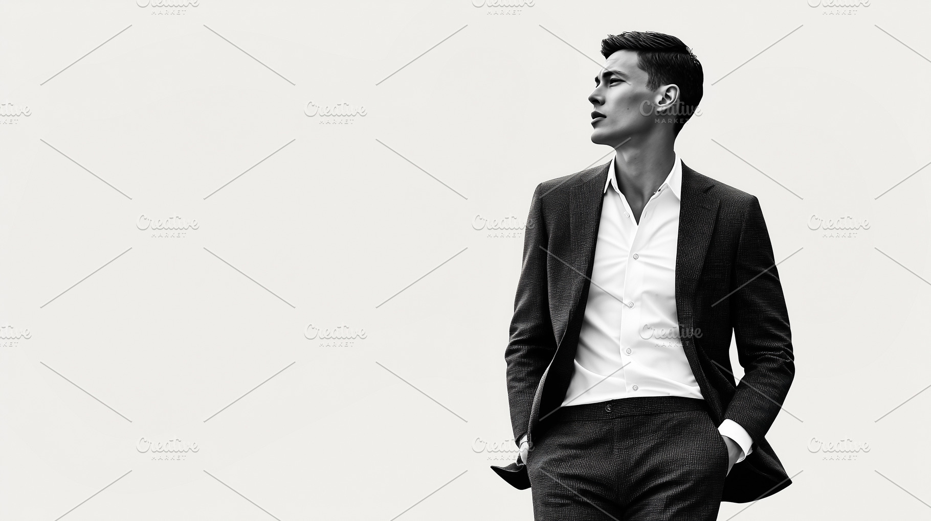 Elegant young man in a stylish suit, a Person Photo by MistyDay