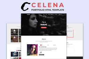 Celena - Portfolio HTML Template, a Bootstrap Template by nandinigraphics