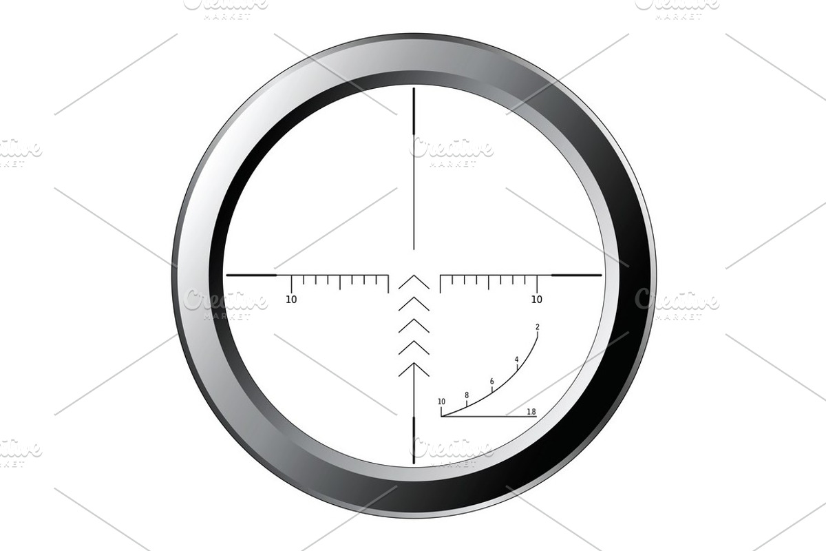 Sniper Scopes Vector Set #1, an Illustration by MSA-Graphics