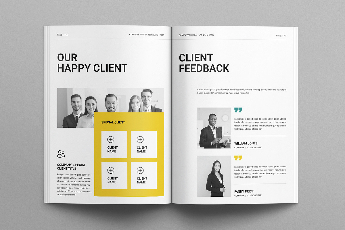 Company Profile Template, a Brochure Template by E-Type (Photo 6 of 7)