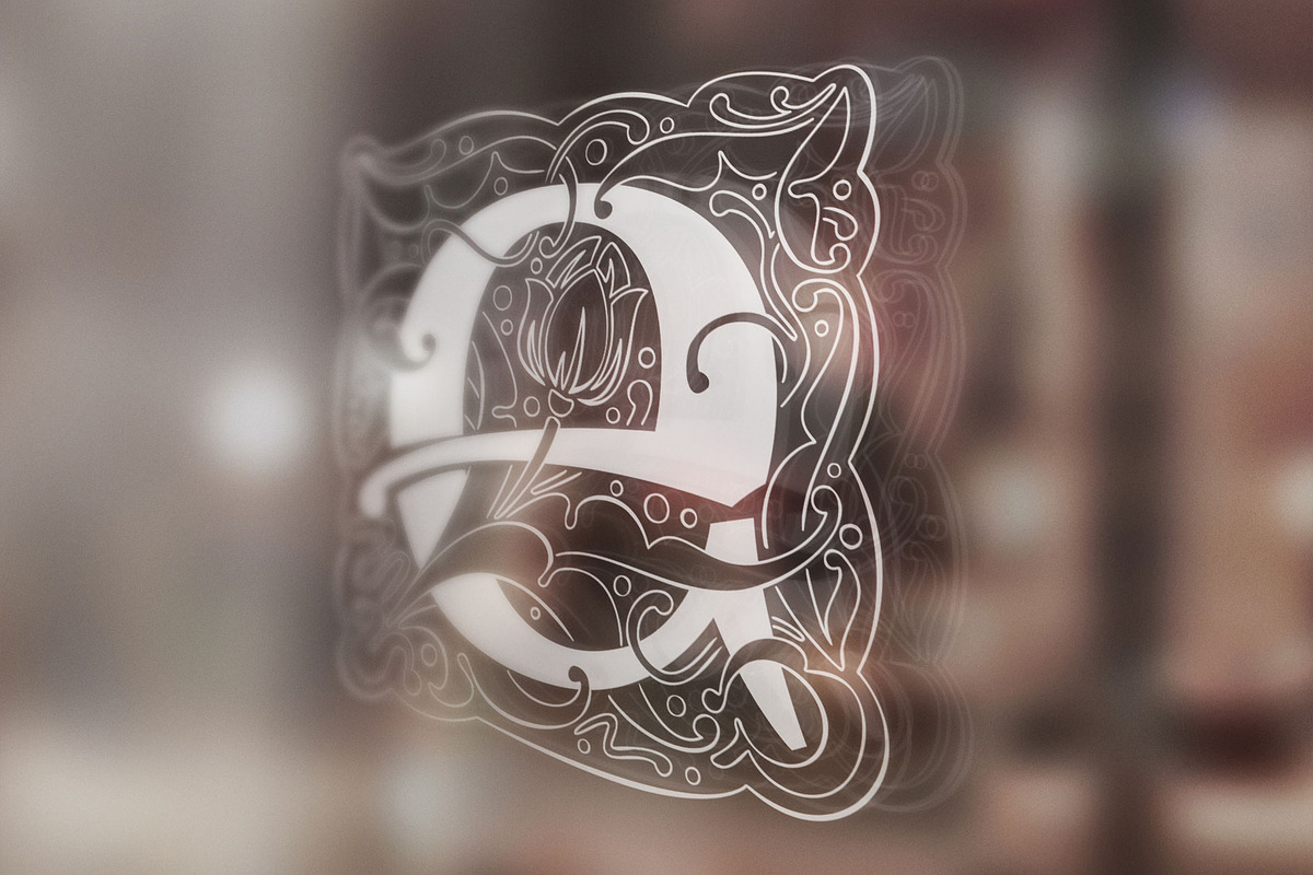 Antique Initials font, a Blackletter Font by kaer_shop (Photo 13 of 13)