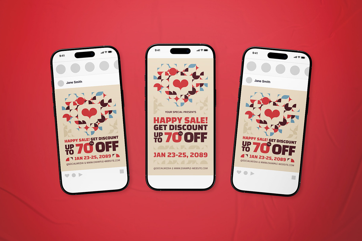 Happy Sale Flyer Set, a Flyer Template by The Good Store (Photo 2 of 2)