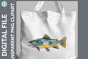 Lake Fish Clipart, 24 PNG Bundle, an Animal Illustration by Enliven Designs (Thumbnail 3 of 8)