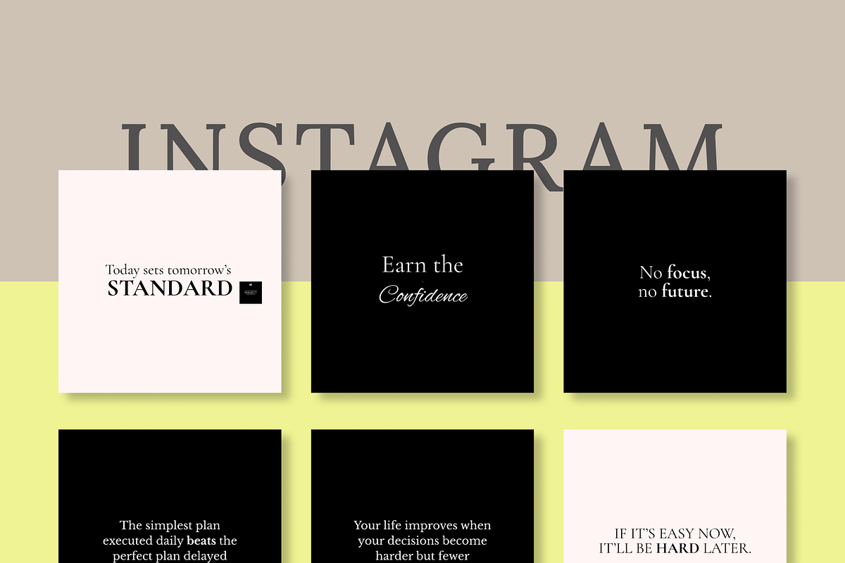 50 INSPIRING INSTAGRAM TEMPLATES, a Social Media Template by RB Boutique (Photo 9 of 9)