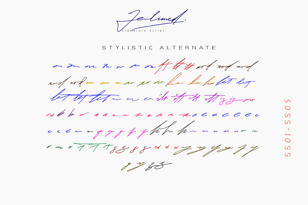 Jeulimed | Signature Script, a Script Font by Mozyen Studio (Photo 10 of 11)
