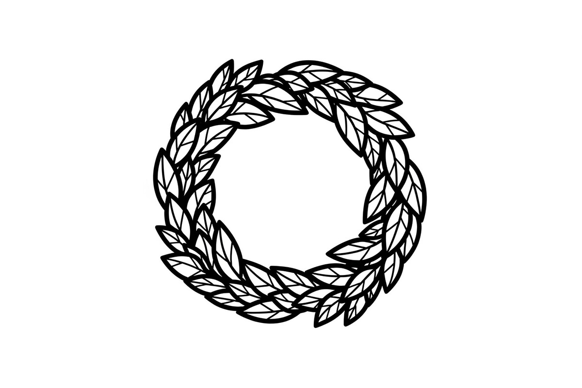 Leaf Laurel Wreath Frame Bundle, an Illustration by Gaye Art (Photo 13 of 51)