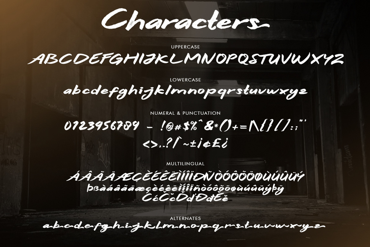 Hitam Bold 3 Font preview 8