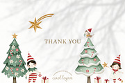 Watercolor Whimsical Christmas Set, a Decorative Illustration by Carol Lozove (Thumbnail 44 of 44)