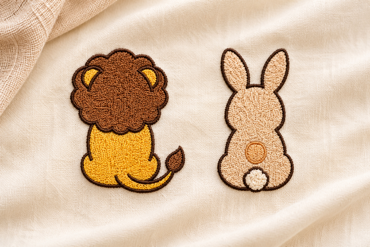 Cute Animal Embroidery Designs, an Object Graphic by Craft Nest