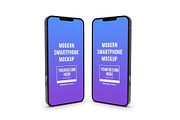 iPhone Mockup Template Set, an iPhone Mockup by DesignRushMarket (Thumbnail 5 of 11)