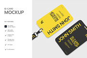 ID Card Mockup Set PSD, a Product Mockup by graphypix (Thumbnail 2 of 4)