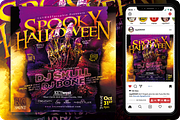 Halloween Event Party Flyer, a Flyer Template by regalDRAW (Thumbnail 2 of 5)