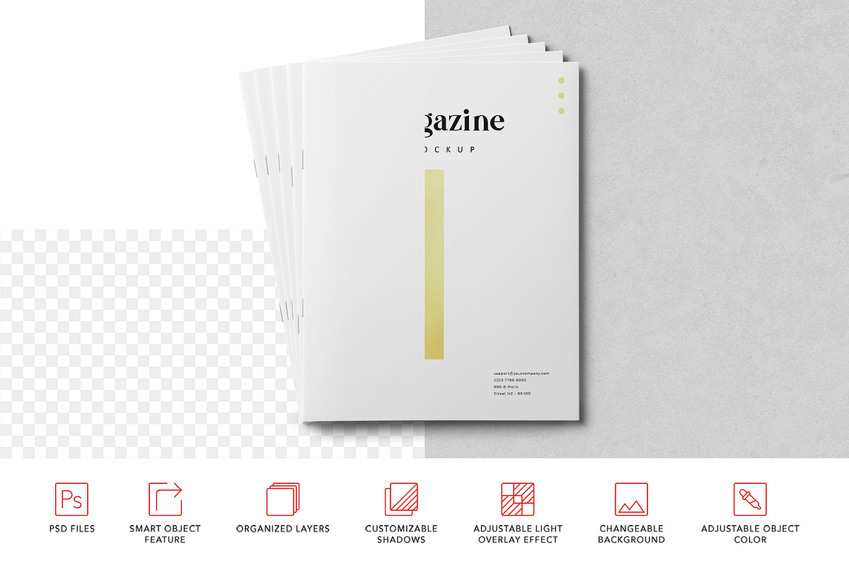 Magazine Mockup, a Product Mockup by DesignNeutrons (Photo 2 of 4)