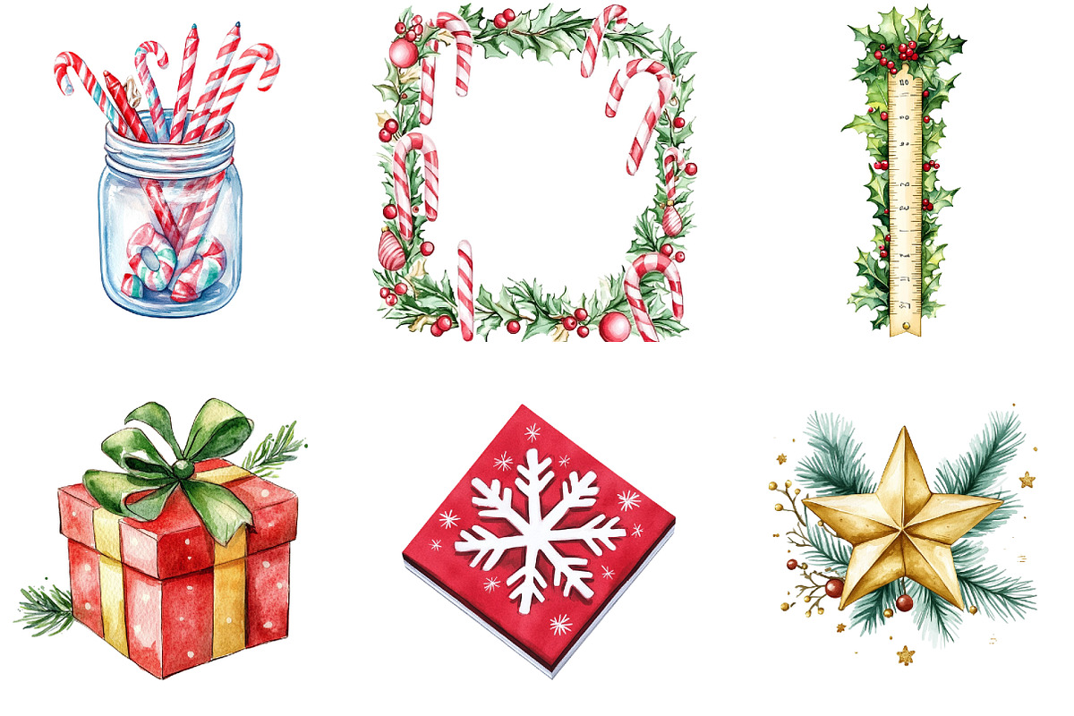 Christmas Planner Clipart, an Illustration by DreamArtGraphic (Photo 4 of 5)