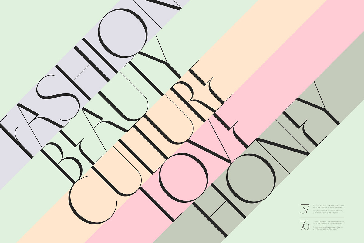 Poria - Modern Display font, a Sans Serif Font by creativemedialab (Photo 10 of 11)