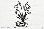 Birth Month Flowers SVG PNG Bundle, an Illustration by Actual Pixel (Thumbnail 19 of 24)