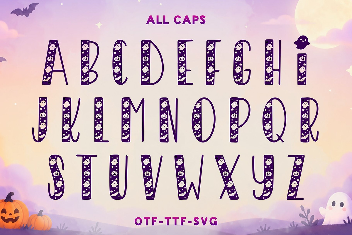 Spookie - Halloween Font, a Symbol Font by AnningArts (Photo 6 of 7)