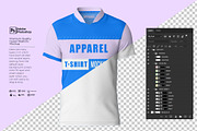 T-Shirt Jersey Short Mockup, a Shirt Mockup by Nanggroe Scripting (Thumbnail 3 of 9)