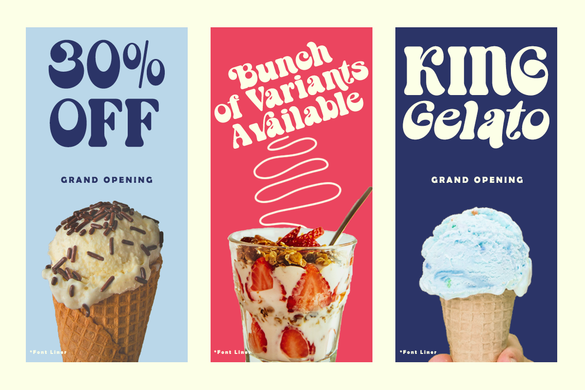 Gobites - Groovy Retro Font, a Serif Font by Font Liner (Photo 3 of 13)