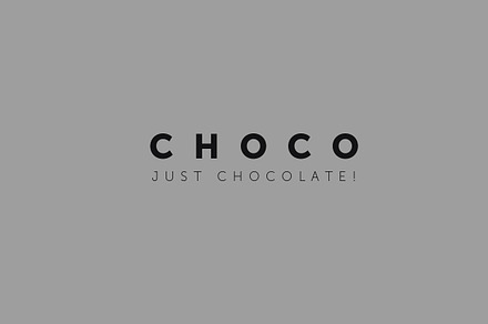 Logo template. Chocolate