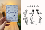 Whimsical bachelorette party clipart, a Decorative Illustration by Heartwarming Art (Thumbnail 9 of 14)